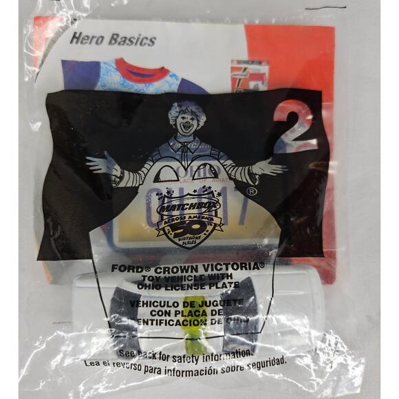 MCDONALD’S HAPPY MEAL 2002 MATCHBOX FORD CROWN VICTORIA - OHIO LICENSE PLATE #2 - Picture 2 of 5